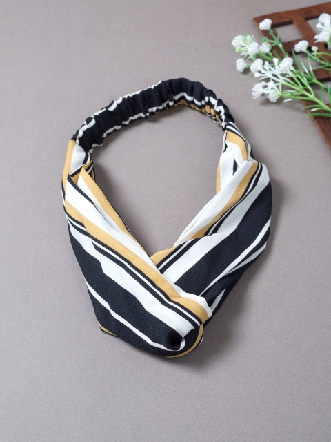 Golden Peacock Women Multicolor Striped Knot Design Elasticated Headband, Multi
Golden Peacock Women Multicolor Striped Knot Design Elasticated Headband, Multi