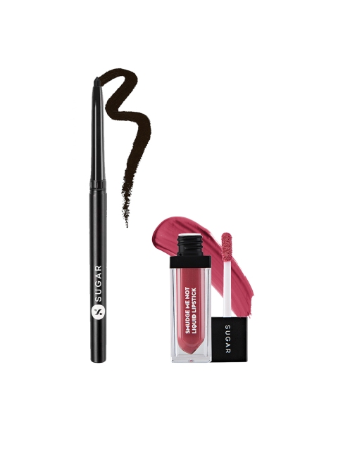 SUGAR Set Of Smudge Me Not Liquid Lipstick - 04 & Kohl Of Honour Intense Kajal - 01, Maroon
SUGAR Set Of Smudge Me Not Liquid Lipstick - 04 & Kohl Of Honour Intense Kajal - 01, Maroon