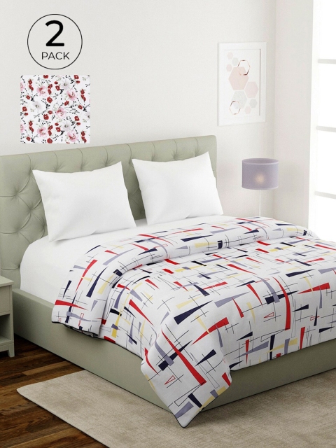 KLOTTHE Set Of 2 Multicoloured Printed Cotton AC Room 210 GSM Double Bed Dohar, Multi
KLOTTHE Set Of 2 Multicoloured Printed Cotton AC Room 210 GSM Double Bed Dohar, Multi