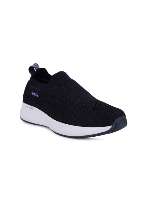 Campus Women Navy Blue Mesh Walking Non-Marking Shoes