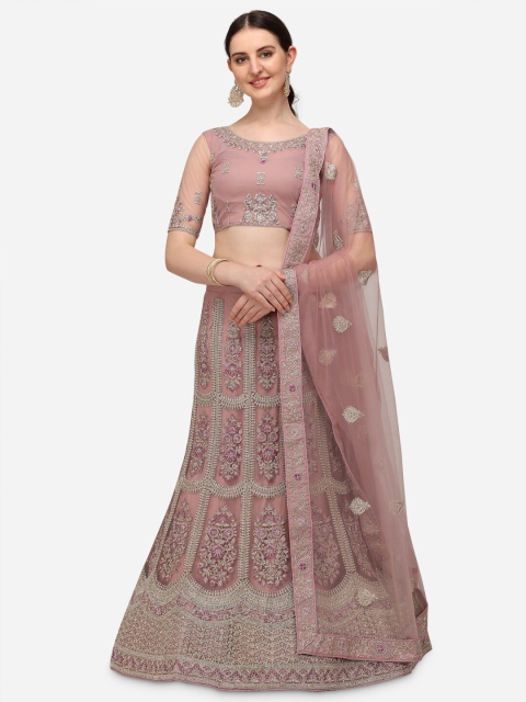 VRSALES Mauve & Silver-Coloured Embroidered Semi-Stitched Lehenga & Blouse With Dupatta
VRSALES Mauve & Silver-Coloured Embroidered Semi-Stitched Lehenga & Blouse With Dupatta