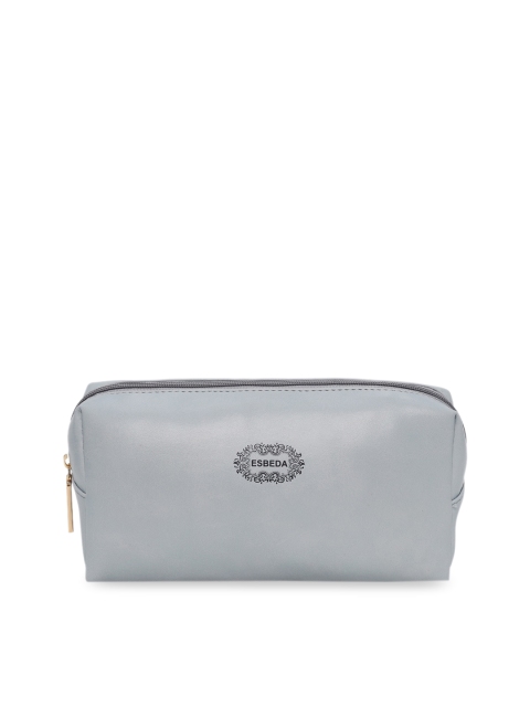 ESBEDA Women Grey Solid Portable Cosmetic Travel Pouch