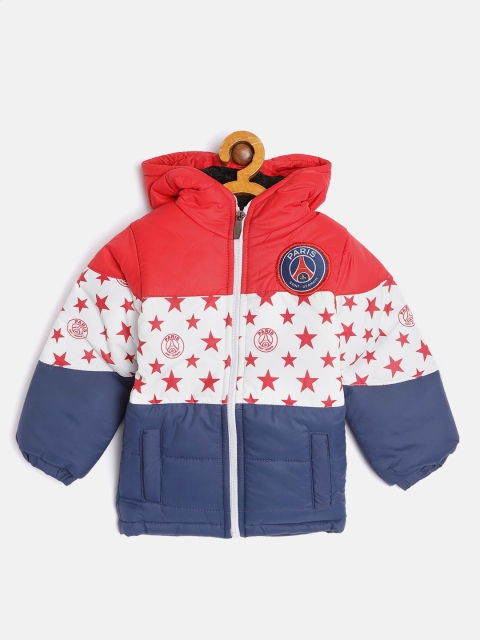 GAME BEGINS Boys Blue & Red Colourblocked Hooded Padded Jacket with Star Print Detail, Navy blue
GAME BEGINS Boys Blue & Red Colourblocked Hooded Padded Jacket with Star Print Detail, Navy blue