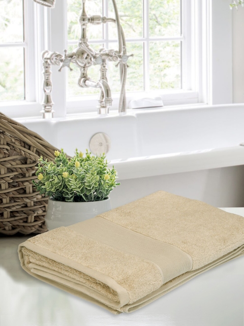 Home Fresh Brown Solid 450 GSM Cotton Bath Towel