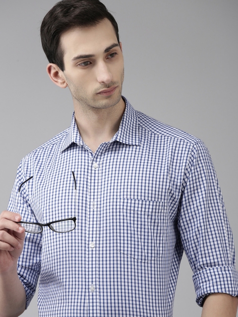 Park Avenue Men Blue And White Grid Tattersall Checked Slim Fit Pure Cotton Formal Shirt
Park Avenue Men Blue And White Grid Tattersall Checked Slim Fit Pure Cotton Formal Shirt