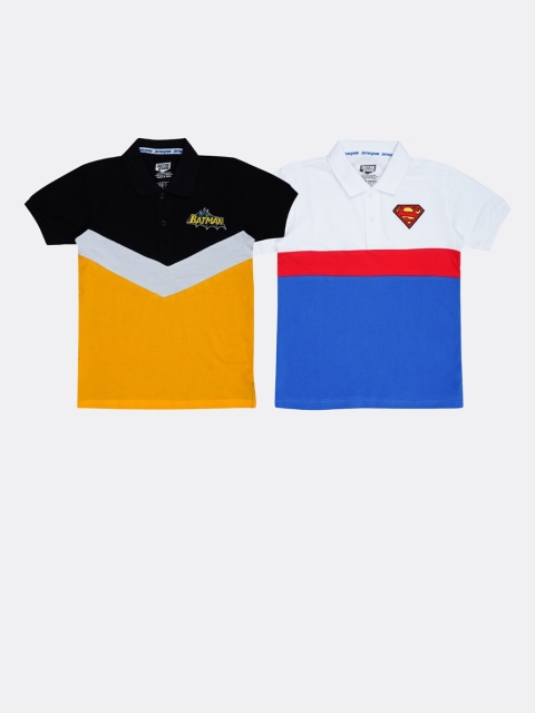 Nap Chief Boys Pack Of 2 Multicoloured Batman & Superman Colourblocked Polo Collar T-shirt, Multi
Nap Chief Boys Pack Of 2 Multicoloured Batman & Superman Colourblocked Polo Collar T-shirt, Multi