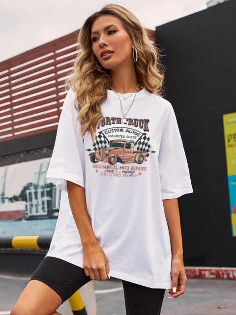 URBANIC Women White & Brown Printed Cotton Drop-Shoulder Relaxed Fit Longline T-shirt
URBANIC Women White & Brown Printed Cotton Drop-Shoulder Relaxed Fit Longline T-shirt