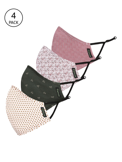 Van Heusen Men Pack Of 4 Printed 3-Ply Reusable Pure Cotton Protective Outdoor Masks, Multi
Van Heusen Men Pack Of 4 Printed 3-Ply Reusable Pure Cotton Protective Outdoor Masks, Multi