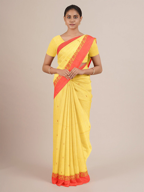 Pothys Yellow & Orange Woven Design Pure Cotton Saree
Pothys Yellow & Orange Woven Design Pure Cotton Saree