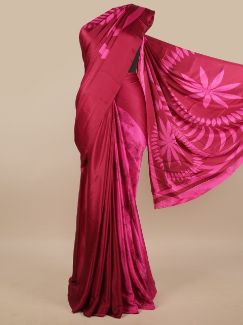 Pothys Magenta & Pink Abstract Printed Saree