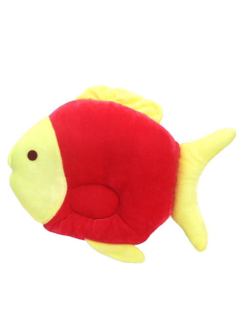 Spiky Infants Kids Red & Yellow Pelo Fish Baby Pillow