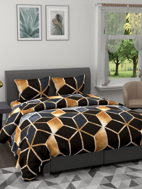 BIANCA Unisex King-Size Geometric Printed AC Comforter With Bedsheet & 2 Pillow Cover Set, Black
BIANCA Unisex King-Size Geometric Printed AC Comforter With Bedsheet & 2 Pillow Cover Set, Black