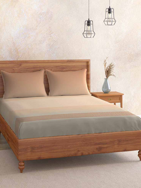 Duroflex Red & Beige Striped Pure Cotton 104 TC King Bedsheet with 2 Pillow Covers
Duroflex Red & Beige Striped Pure Cotton 104 TC King Bedsheet with 2 Pillow Covers