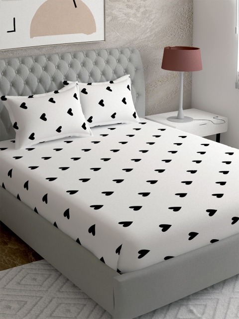 EverHOME White & Black Graphic Printed Cotton 144 TC Queen Bedsheet With 2 Pillow Covers
EverHOME White & Black Graphic Printed Cotton 144 TC Queen Bedsheet With 2 Pillow Covers