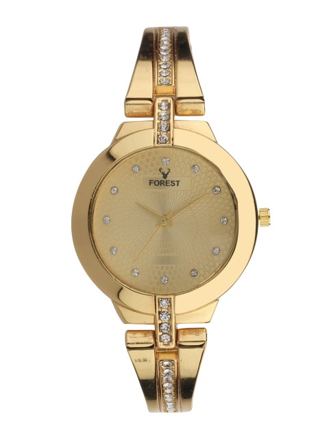 Hobforestessentials Women Gold-Toned Embellished Bracelet Style Analogue Watch FR21-240-GD
Hobforestessentials Women Gold-Toned Embellished Bracelet Style Analogue Watch FR21-240-GD