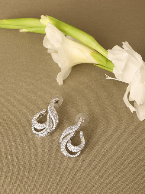 ZINU Silver-Toned Contemporary Earrings 
ZINU Silver-Toned Contemporary Earrings