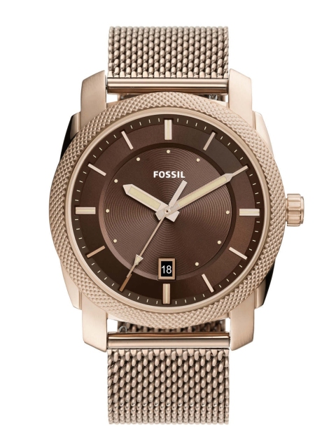 Fossil Men Brown Dial & Stainless Steel Bracelet Style Straps Analogue Watch FS5873
Fossil Men Brown Dial & Stainless Steel Bracelet Style Straps Analogue Watch FS5873