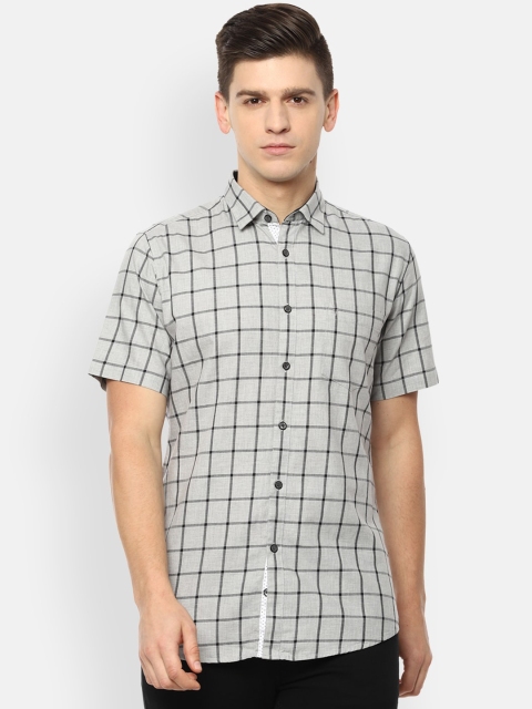 Van Heusen Sport Men Grey & Black Slim Fit Windowpane Checks Opaque Pure Cotton Shirt
Van Heusen Sport Men Grey & Black Slim Fit Windowpane Checks Opaque Pure Cotton Shirt