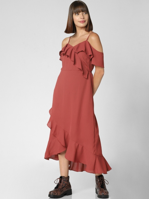 Vero Moda Red Midi Dress