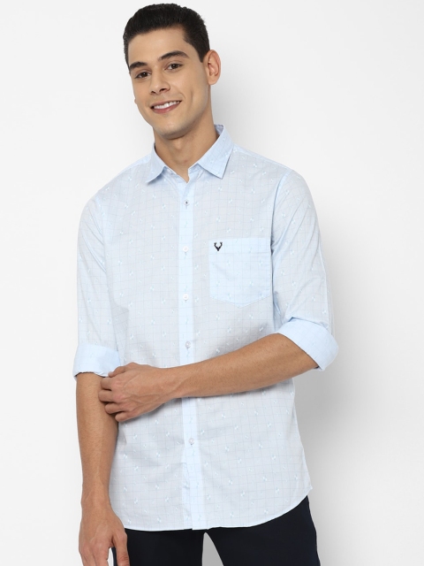 Allen Solly Men Blue Slim Fit Opaque Casual Shirt