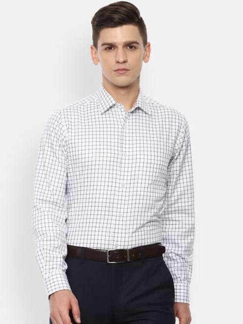 Louis Philippe Men White Slim Fit Grid Tattersall Checks Opaque Checked Formal Shirt
Louis Philippe Men White Slim Fit Grid Tattersall Checks Opaque Checked Formal Shirt