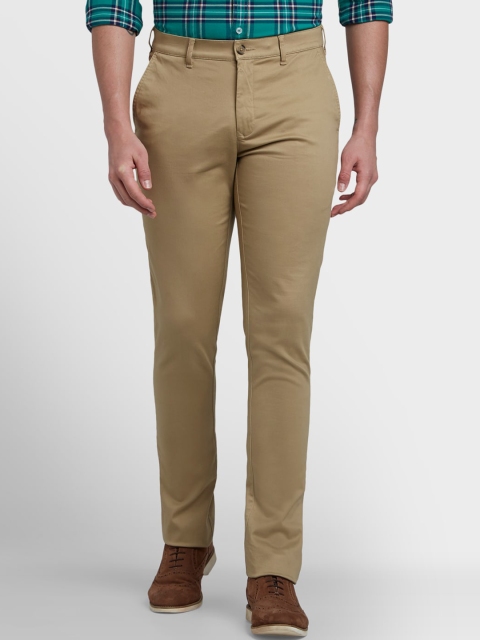ColorPlus Men Beige Trousers