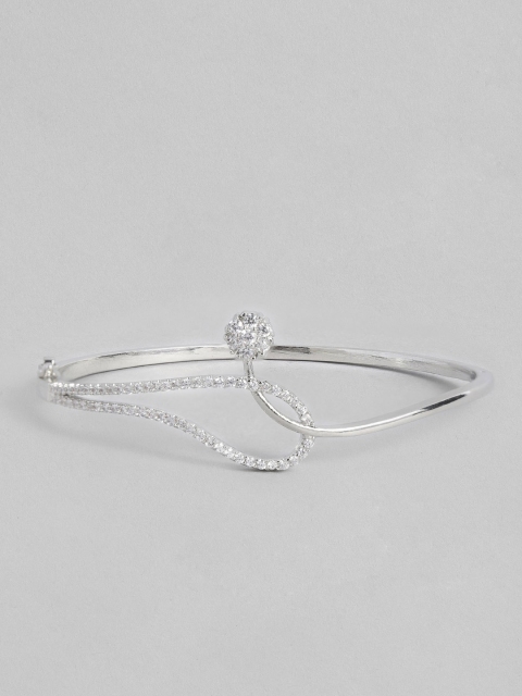 Peora Women White Silver-Plated American Diamond Handcrafted Bangle-Style Bracelet
Peora Women White Silver-Plated American Diamond Handcrafted Bangle-Style Bracelet