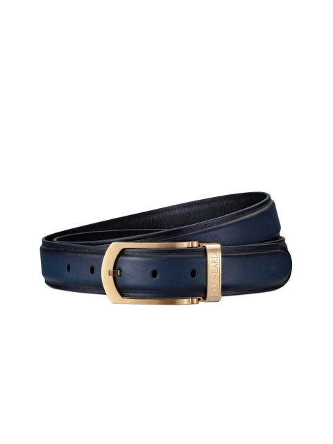 Lapis Bard Men Blue Leather Formal Belt