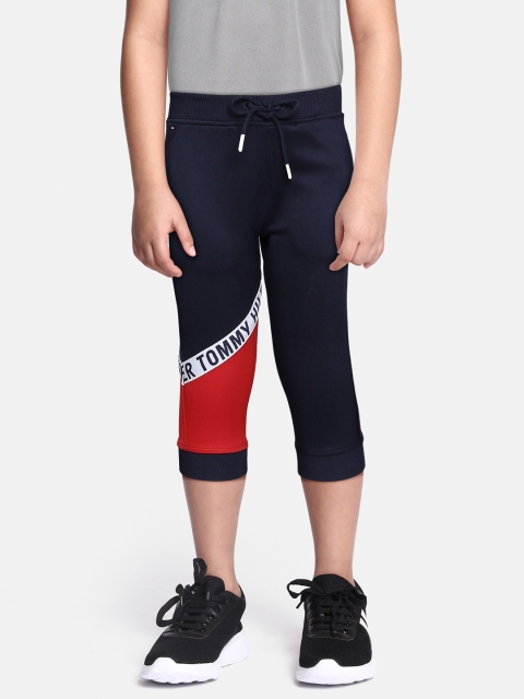 Tommy Hilfiger Boys Navy Blue & Red Colourblocked Slim Fit Sport Joggers with Logo Taping
Tommy Hilfiger Boys Navy Blue & Red Colourblocked Slim Fit Sport Joggers with Logo Taping