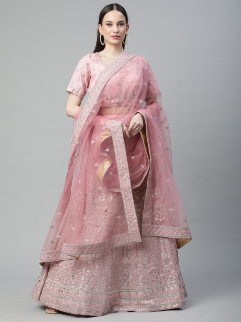 Readiprint Fashions Pink Embroidered Semi-Stitched Lehenga & Unstitched Blouse With Dupatta
Readiprint Fashions Pink Embroidered Semi-Stitched Lehenga & Unstitched Blouse With Dupatta
