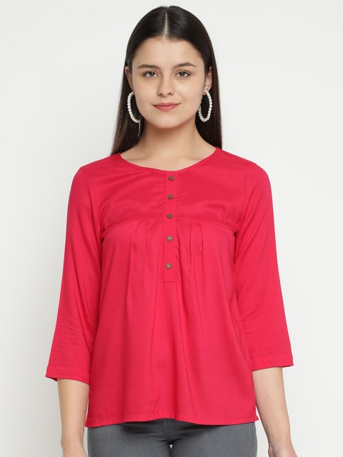 V2 Value & Variety Pink A-Line Top