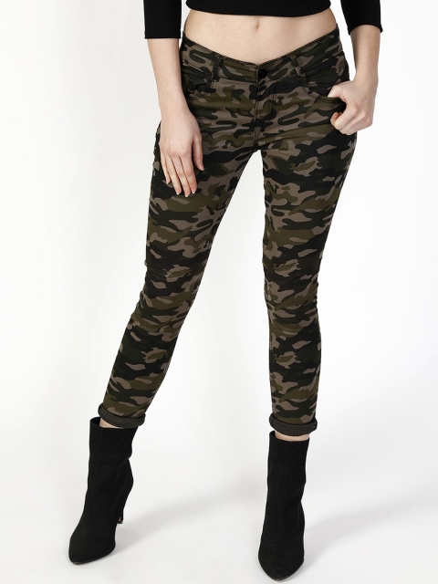 V2 Value & Variety Women Olive Green & Beige Camouflage Printed Slim Fit Cotton Jeans
V2 Value & Variety Women Olive Green & Beige Camouflage Printed Slim Fit Cotton Jeans