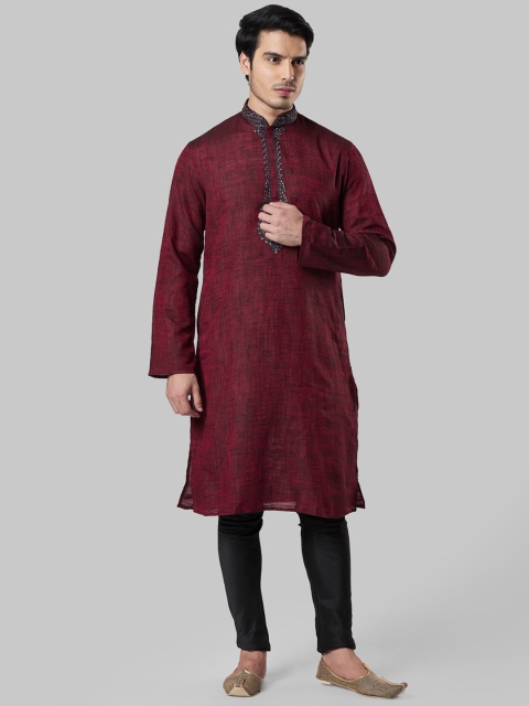 Ethnix by Raymond Men Maroon Kurta