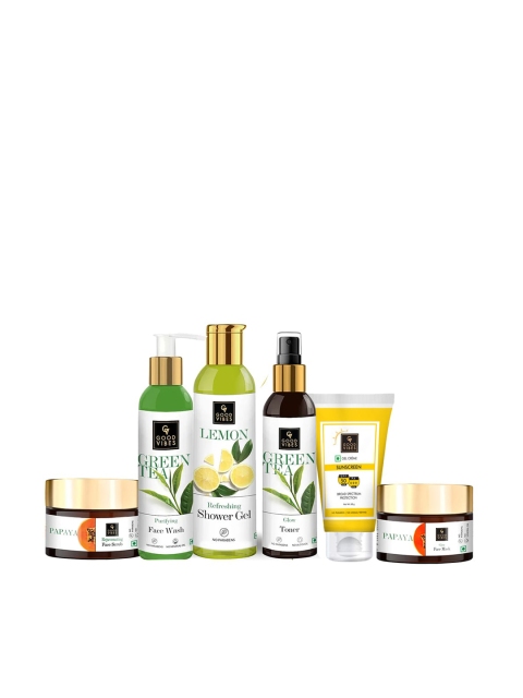 Good Vibes Transparent Set of 6 Skin Care Gift Set