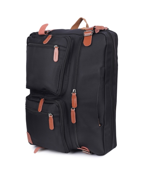 CoolBELL Unisex Black & Brown Solid Laptop Bag
