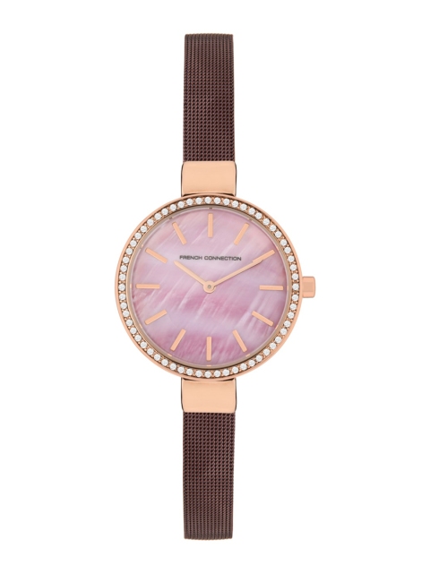 French Connection Women Pink Stainless Steel Bracelet Style Straps Analogue Watch FC28R
French Connection Women Pink Stainless Steel Bracelet Style Straps Analogue Watch FC28R