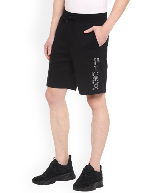 HUGO Men Black Regular Shorts