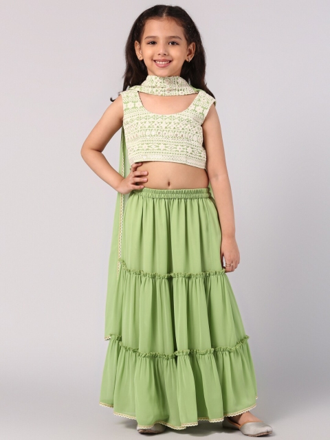 Libas KIDS Girls Green Embroidered Thread Work Ready to Wear Lehenga & Blouse With Dupatta
Libas KIDS Girls Green Embroidered Thread Work Ready to Wear Lehenga & Blouse With Dupatta