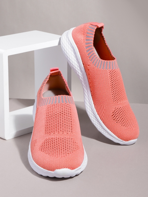 HRX by Hrithik Roshan Women Coral Pink Woven Design Soft Walk Series 2.0 Socks Shoes
HRX by Hrithik Roshan Women Coral Pink Woven Design Soft Walk Series 2.0 Socks Shoes