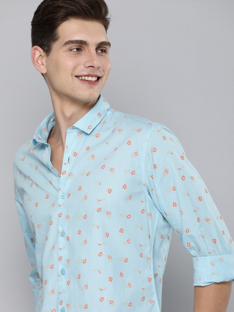 Mast & Harbour Men Blue & Rust Orange Floral Printed Slim Fit Pure Cotton Casual Shirt
Mast & Harbour Men Blue & Rust Orange Floral Printed Slim Fit Pure Cotton Casual Shirt