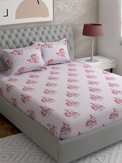 EverHOME White & Red Floral Printed 210 TC Cotton Queen Bedsheet with 2 Pillow Covers
EverHOME White & Red Floral Printed 210 TC Cotton Queen Bedsheet with 2 Pillow Covers