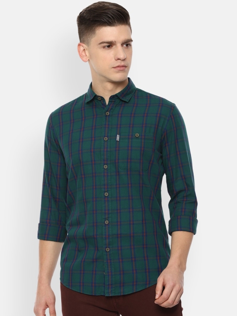 Louis Philippe Jeans Men Green Slim Fit Windowpane Checks Pure Cotton Checked Casual Shirt
Louis Philippe Jeans Men Green Slim Fit Windowpane Checks Pure Cotton Checked Casual Shirt