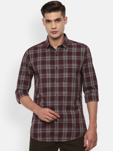 Van Heusen Sport Men Maroon & Beige Slim Fit Opaque Checked Pure Cotton Casual Shirt
Van Heusen Sport Men Maroon & Beige Slim Fit Opaque Checked Pure Cotton Casual Shirt