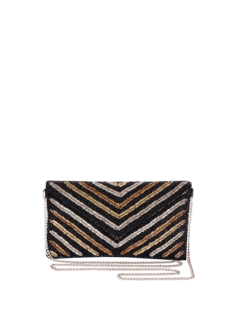 REZZY Women Multi Embellished Sling, Black