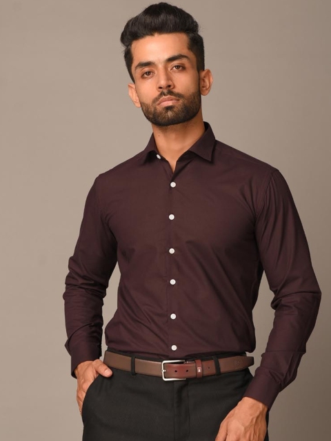 Tistabene Men Coffee Brown Opaque Casual Shirt
