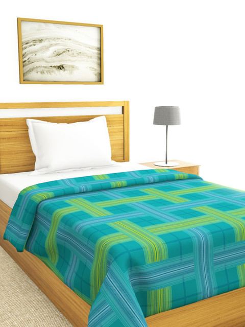 BIANCA Turquoise Blue & Green Checked AC Room 150 GSM Pure Cotton Single Bed Comforter
BIANCA Turquoise Blue & Green Checked AC Room 150 GSM Pure Cotton Single Bed Comforter