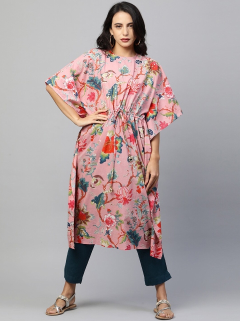 FASHOR Women Pink Floral Printed Regular Gotta Patti Pure Cotton Kurta with Trousers
FASHOR Women Pink Floral Printed Regular Gotta Patti Pure Cotton Kurta with Trousers