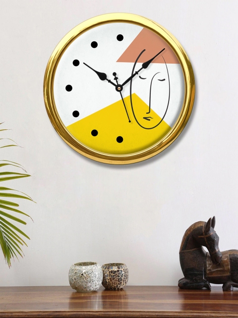 999Store White & Yellow Abstract One Line face Printed Contemporary Round Wall Clock
999Store White & Yellow Abstract One Line face Printed Contemporary Round Wall Clock