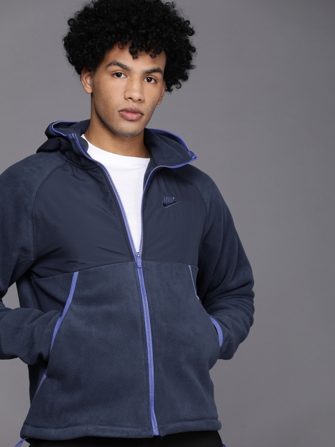 Nike Men Blue Sporty Jacket