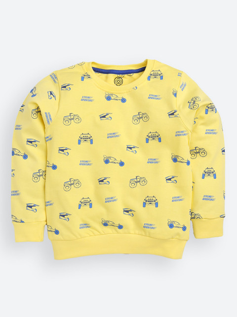 TAMBOURINE Boys Yellow Printed Sweatshirt
TAMBOURINE Boys Yellow Printed Sweatshirt
